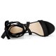 thumbnail image 5 of Sandalias Con Cordones Entrecruzadas De Tacones De Bloque Medio De Mujer Negro 38, 5 of 7