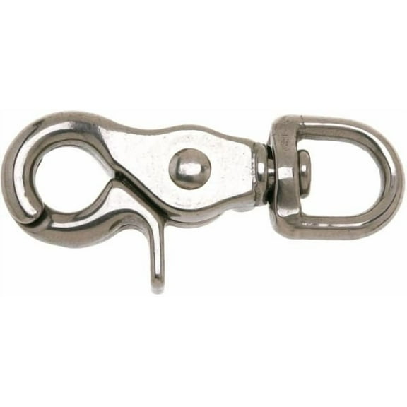 CAMPBELL CHAIN T7631704 1/2" Trigger Snap Round Eye Swiveling - Stainless Steel