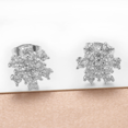 thumbnail image 5 of Airoki Dainty 18k White Gold Plated Snowflake Stud Earrings with Simulated Diamond Crystals for Women Daughter Girlfriend Jewelry Gifts, 5 of 5