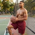 thumbnail image 6 of Men's 100% Polyester Performance Shorts with Pockets, Red M, 1 Count, 1 Pack, 6 of 6