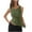 Army Green, variant on Timegard Womens Tank Top Round Neck Going out Top Sleeveless Casual Solid Color Comfy Fitting Camis