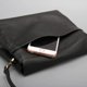 thumbnail image 5 of Bolso de hombro de cuero negro de alta calidad, nuevo, con almacenamiento en múltiples capas, diseño informal cruzado, sencillo, de moda, de piel de vaca suave, cuadrado, 5 of 5