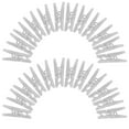 thumbnail image 2 of MIANGASTORE 50pcs Small Clear Clothes Clothes Clothespins Transparent Clear Clips Binder Photo Clips Hanging Spring Clips Clamps for Hanging Clothes Photos Picture File, 2 of 6