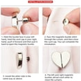 thumbnail image 4 of PEONAVET Heart Curtain Magnets Heart-Shaped Magnetic Curtain Button Heart Magnetic Curtain Clips Nail Detachable Window Curtains Light Close Buckle Living Room Curtain, 4 of 5