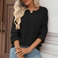thumbnail image 4 of Wowcloth Women's Waffle Knit Pullover Top, Fashionable Design, Soft and Breathable for Everyday Casual Use, 4 of 7
