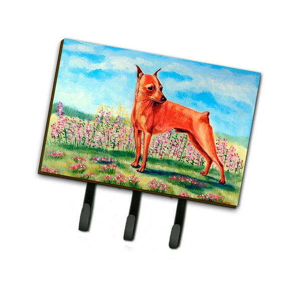 Carolines Treasures 7516TH68 Min Pin Leash or Key Holder Triple multicolor