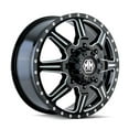 thumbnail image 2 of Mayhem Monstir-8101 22X8.25 8X165.1 127Et 116.7Cb Front Black/Milled Spokes, 2 of 2
