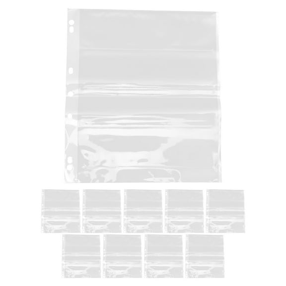 HONMEET Clear PE Film Negative Sleeves 10-Pack Photo Storage Holders Protective Covers for Film and Photo Preservation