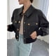 thumbnail image 2 of Chaqueta bomber de cuero genuino para mujer, tendencia otoño invierno 2024, abrigo corto ajustado de cintura alta para motocicleta, abrigo de piel de oveja real, 2 of 5