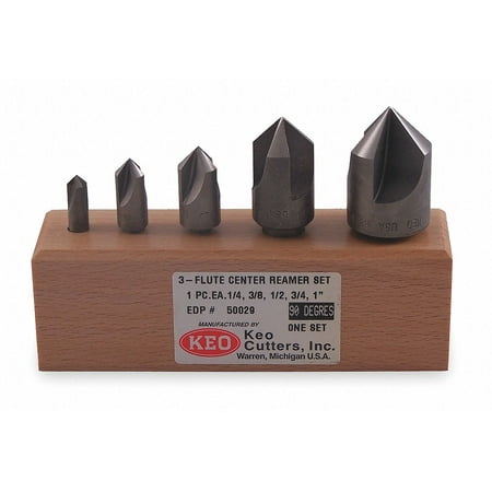 

Keo Countersink Set 5 PC 3 Fl 60 Deg Co 50036