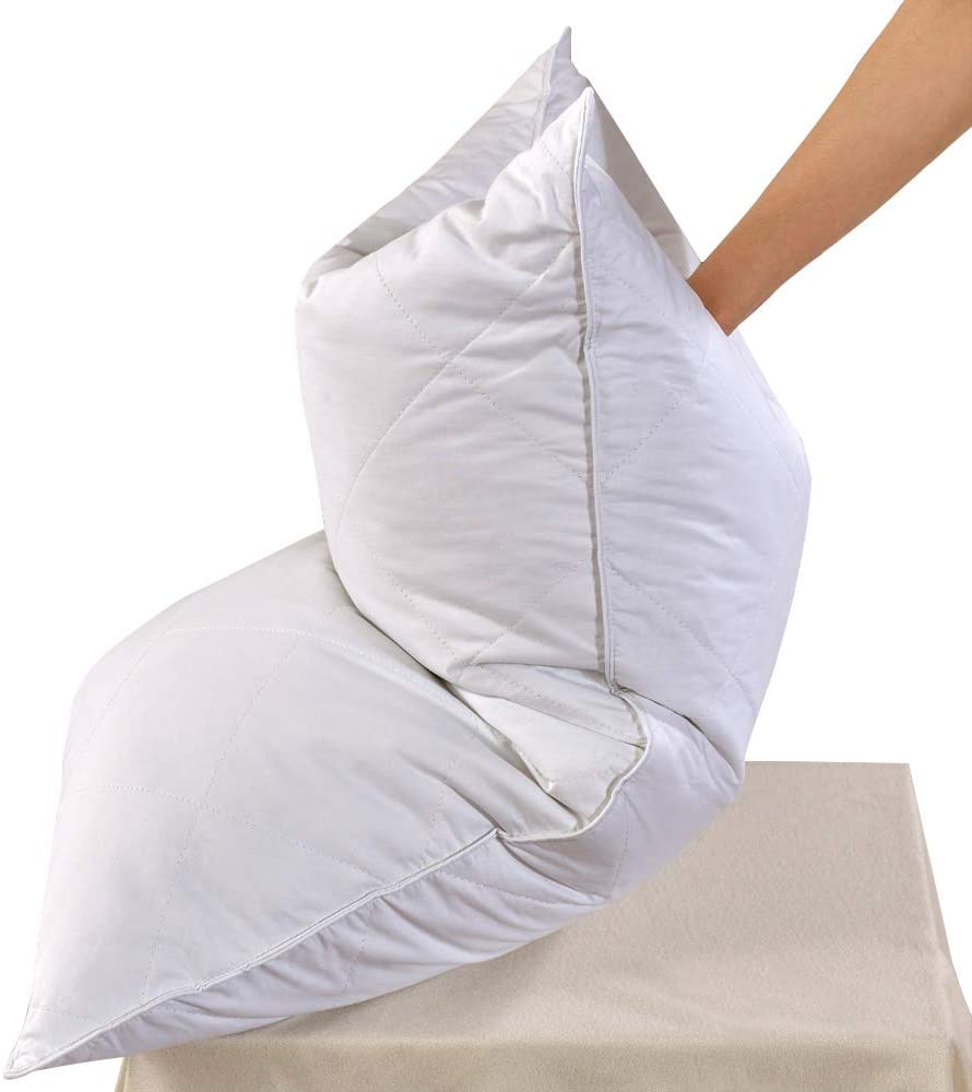 White Goose Feather Bed Pillow 600 Thread Count Egyptian Cotton, Medium Firm,Soft Support Queen Size,White Solid (Queen Size:One Pillow) Walmart Canada Royal Tradition Medium Firm Cotton Shell, Down Fill Standard Size Bed Pillo