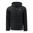 thumbnail image 2 of Men's Cutter & Buck  Black SMU Mustangs Big & Tall Evoke Hybrid Eco Softshell Recycled Full-Zip Hoodie, 2 of 3
