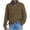 Brown Pullover for Men, variant on Stand Collar Half-Zip Stripe Knit Sweater Men Casual Pullover For Winter Gray XL