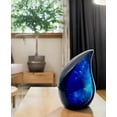 thumbnail image 6 of Galaxy Teardrop Uneral Cremation Urn with Velvet Bag, Keepsake Urn for Adults, Large Urns for Human Ashes, Memorial Urns for Women, Blue Starry Sky 10 inch (Capacity 200 Cubic inches), 6 of 9