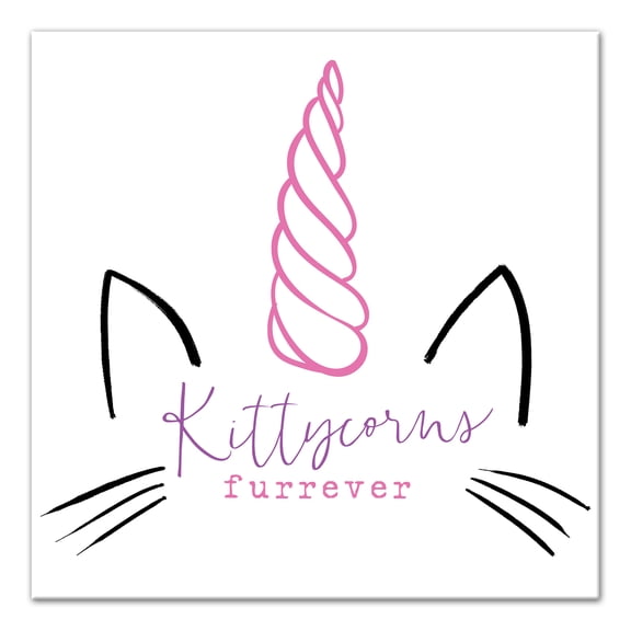 Creative Products Kittycorns Furrever 12x12 Canvas Wall Art