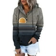 thumbnail image 1 of Sweat à Capuche d'Hiver pour Femmes, Pull de Mode Mi-Long, Blouse Ample Imprimée de Noël, Pull de Noël, Cardigan à Col Rond Chaud, 1 of 4