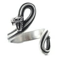 thumbnail image 1 of ZMY Home Stainless Steel Snake Ring with Open Mouth and Coiled Body Punk Style Jewelry (12), 1 of 6