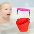 thumbnail image 4 of Cubo plegable de silicona de 1.5L para acampar rojo Sunnimix Cubo plegable, 4 of 6