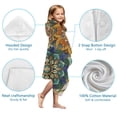 thumbnail image 7 of Vintage Pioneer Flower Collage Hooded Bath Towel，50"x30" for Ages 3 To 12 Kids, Quick Dry Lightweight Soft Microfiber Hood Beach Towel Cover Up for Kids, 7 of 7