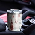 thumbnail image 4 of 30oz Multicolor Christmas Tree Pattern Tumblers Stainless Steel Tumbler with Lid and Straw,Vacuum Insulated Double Wall Travel Tumbler Cups Mug with Cleaning Brush for Coffee,Tea, 4 of 7