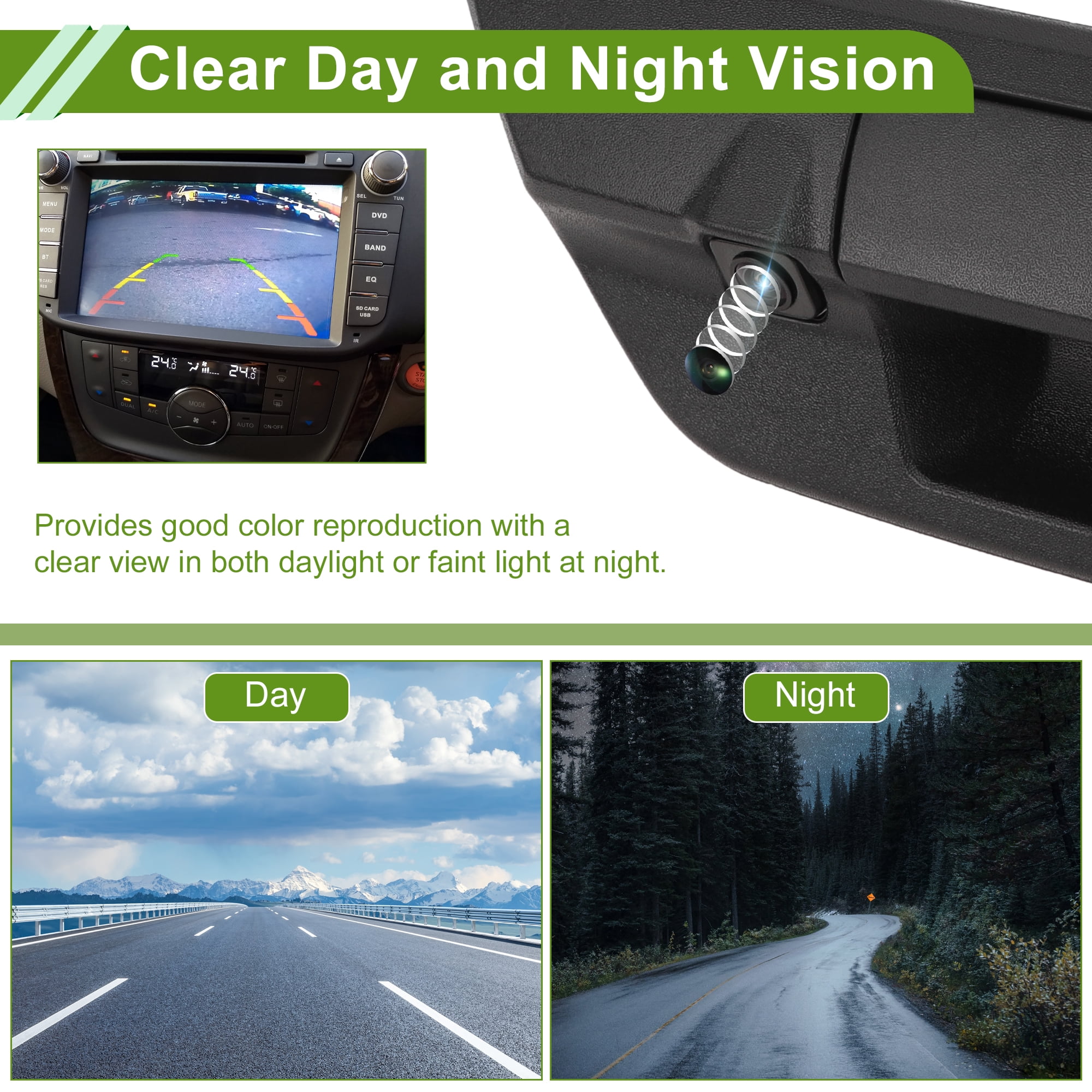 Unique Bargains Tailgate Handle Backup Camera for Toyota Hilux Sr5 M80 2016-2018