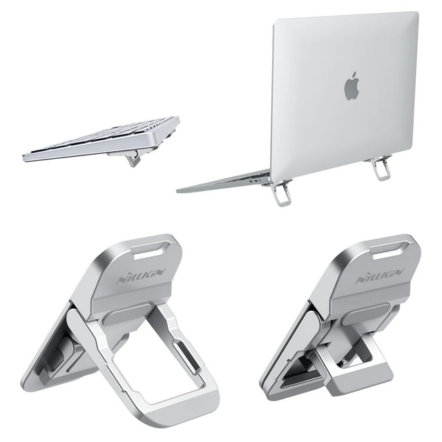 Soporte portátil Nillkin Bolster Plus de aleación de zinc plateado