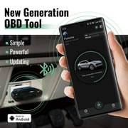 Car OBD2 Scanner Bluetooth, Comprehensive Car Code Reader for iOS & Android, Wireless Auto Diagnostic Tool to Check Engine & Fix Cars & Vehicles