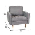 thumbnail image 6 of Flash Furniture Hudson Living Room Chair, Slate Gray Fabric, 6 of 12