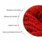 Big Save!Chunky Knit Chenille Yarn, Jumbo Chenille Yarn Soft Blanket Yarn DIY Chenille Yarn Chunky Wool Yarn for Knit,Crochet, Knitting & Crafting (Blue, 1 Pack )