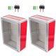 thumbnail image 2 of 2 buzones de pared metálicos con cerradura, transparentes, para oficina y hogar, 2 of 7