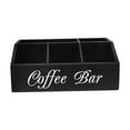 thumbnail image 6 of GETAJGHSD Coffee Storage Organizer Wooden Rectangular 1Set Simple Design For Cafe Supply, 6 of 8