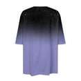 thumbnail image 6 of Yigetop Womens Shirts, Oversize Shirt Women's Sports Yoga T Shirt Large Sizes Long Shirt Sports Shirt Summer Loose Tunic Tops Casual for Leggings Womens Oversized Tee Shirts Purple XL, 6 of 6