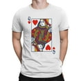 thumbnail image 2 of Queen of Hearts Playing Card Men's T-shirt, 2 of 3