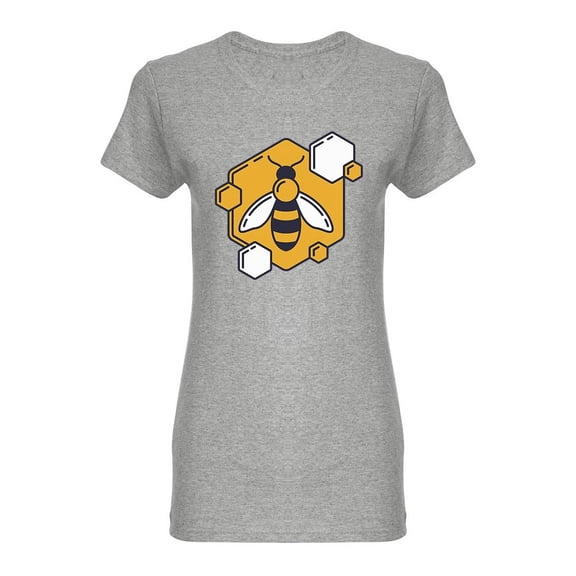 Modern Bee Logo Shaped Tee Women's -Image by Shutterstock