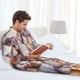 thumbnail image 5 of Balery Sea Shells Pijama para Hombre de Dos Piezas con Manga Larga, Conjunto de Dormir y Descanso Suave con Bolsillos-Large, 5 of 6