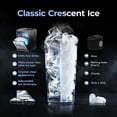 thumbnail image 5 of Simzlife Countertop Crescent Ice Maker, 35.9 Lbs/24H, 16 Ice Cubes in 12 Minutes, Deep Cleaning Timer Ice Machine, 5 of 11