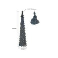 thumbnail image 3 of Black Pop-Up Halloween Tinsel Tree With Stand, 3 of 4