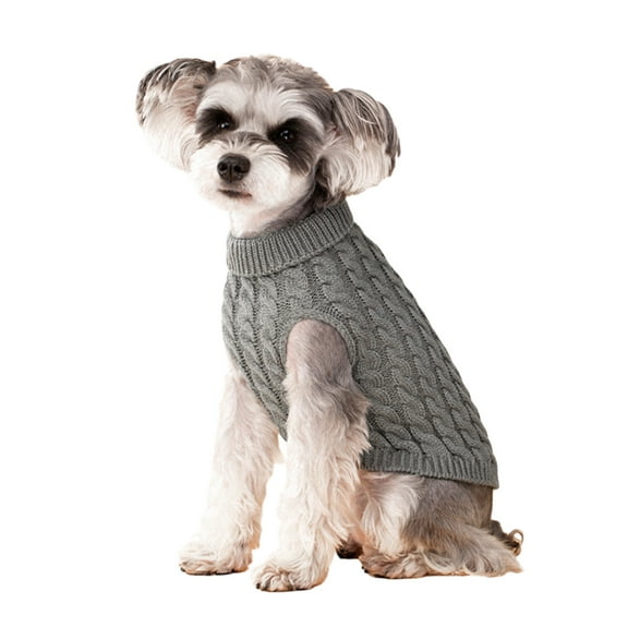 Projectretro Dog Sweater - Warm Sweater Winter Clothes Puppy Soft Coat, Pure Color Dog Sweater for Small Medium and Large Dogs, Pet Clothing Boy Girl