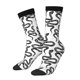 thumbnail image 1 of Fotbe Hand Drawn Snake Calcetas Largas con Estampado para Hombre y Mujer – Calcetas de Compresión Transpirables y Elásticas, Viajar y Uso Diario Talla 5-11, 1 of 6
