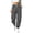 Gray, variant on Leopard Joggers for Women Plus Size Trendy Elastic Waisted Sweatpants with Drawstring Soft Comfy Lounge Pants Loose Trousers