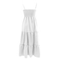 thumbnail image 5 of Icvfdpl Robe Florale pour Femmes, Boho Maxi Sans Manches à Bretelles Spaghetti, Fluide, pour Invité de Mariage, avec Ourlet à Volants, Élégante, Été, TG, 5 of 5