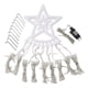 thumbnail image 1 of Cateissary Star Yard IP65 impermeable cascada decoración LED lámpara DIY interior hogar noche iluminación para decoración de fiesta Kits de decoración para fiestas Luz calida Enchufe de la UE Cateissary HA011618-04B, 1 of 6