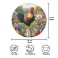 thumbnail image 6 of WOBOGO Majestic Rooster Round Placemats Set of 6 Heat Resistant Washable Kitchen Table Decorations 15.4in, 6 of 7