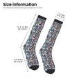 thumbnail image 3 of Gokiu The Nightmare Before Christmas Womens Athletic Knee High Socks Outdoor Sport Socks Casual Tube Socks, 3 of 7