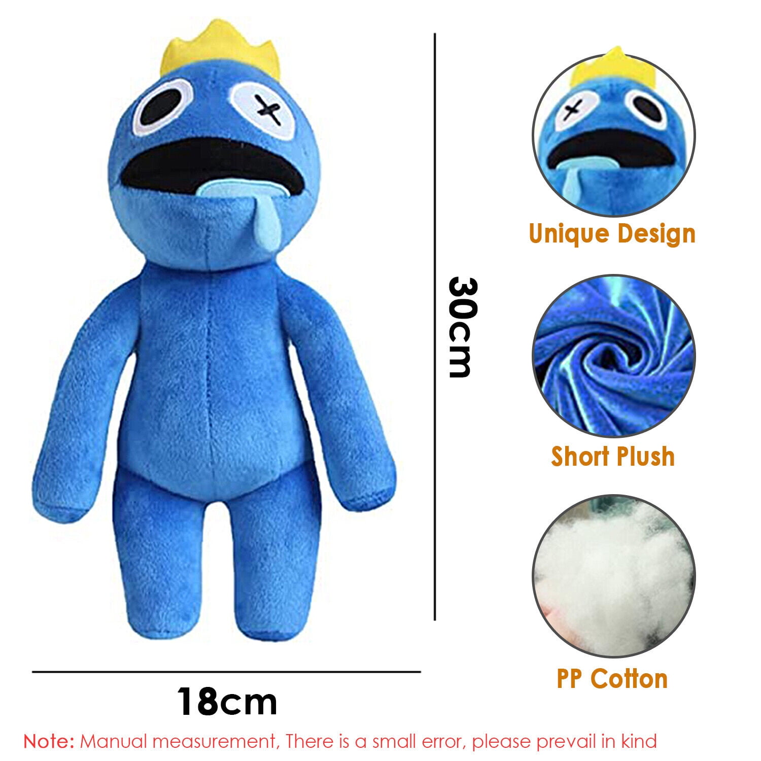 FOAUUH 11.4 Rainbow Friends Plush Blue, Stuffed Animal Plush Doll for Fans and  Friends ,Kids Birthday Party Favor Gift for Holidays Birthdays( green ) 