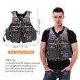 thumbnail image 5 of ZHaobin Outdoor Breathable Padded Fishing Life Vest 209lb Bearing Life Safety Jacket Swimming Sailing Waistcoat Vest Floatation (Red), 5 of 7