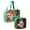 B, variant on Christmas Themed Zippered Nylon Organizer with Transparent Front Window, Travel Makeup Bag for Women with Holiday Design and Multiple Compartments for Toiletry Storage