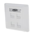 thumbnail image 5 of 2x Quad Data Wall Outlet Face Plate 4 Port RJ45/RJ11 Ethernet Network Socket, 5 of 5