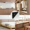thumbnail image 4 of right triangle corner supports white gray black, wooden Furniture Corner Connector Fasteners Suitable for Beds, Cabinets, 4 of 10