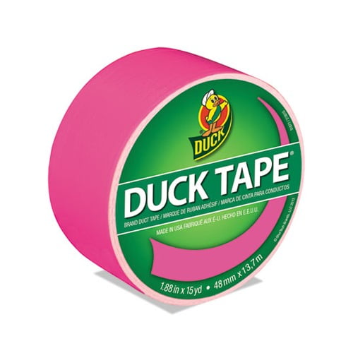 Colored Duct Tape 3" Core, 1.88" x 15 yds, Neon Pink